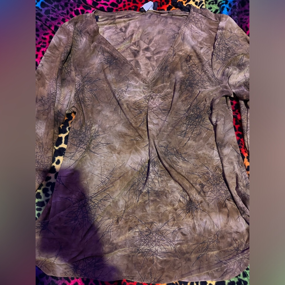 cute long sleeve thin 2000s top